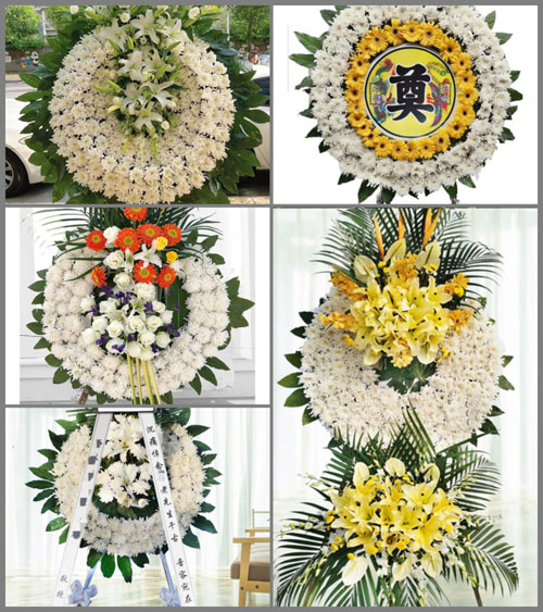 湖北武汉市新洲区辛冲镇叶埠村花圈速递